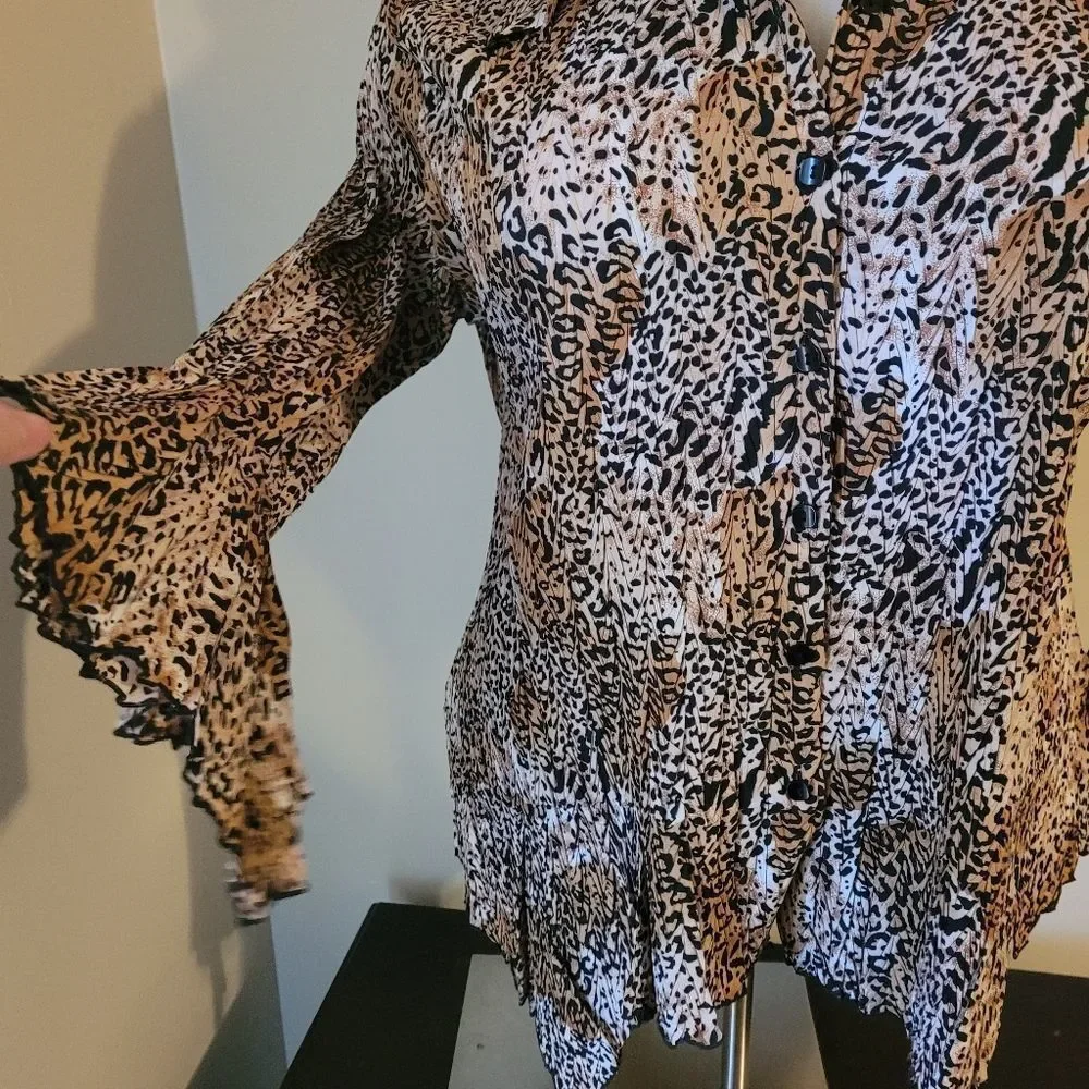 Stretchy leopard plus top - Picture 6 of 10